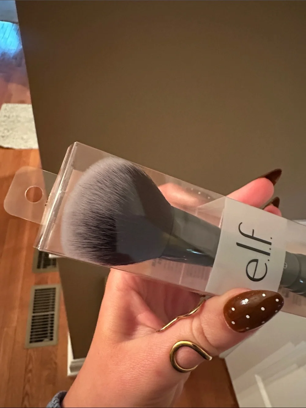 Dual-Ended Powder & Cream Face Brush with Brush Shampoo